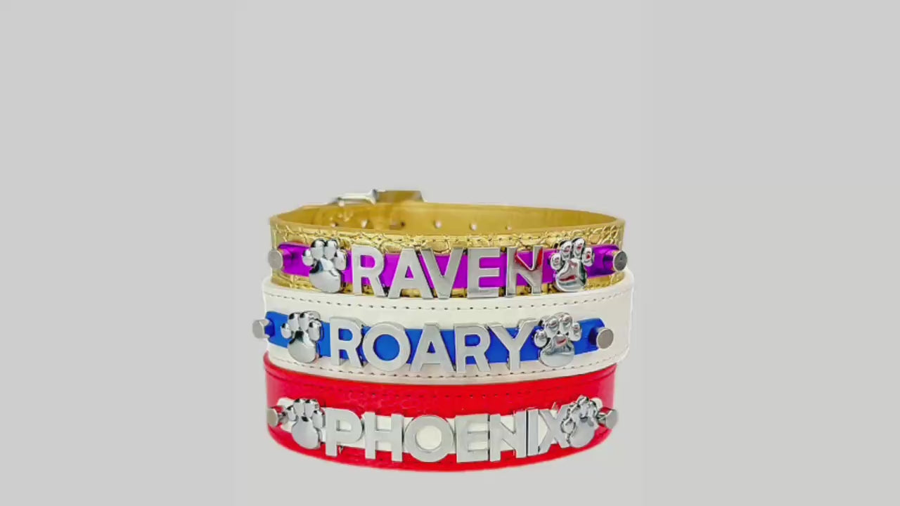 White Spirit Series Personalized Collar | 9 Color Options